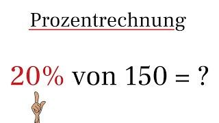 Prozentrechnung - Prozent einfach berechnen %