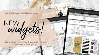 New Widgets + Digital Stickers! | Digital Cleaning + Memory Keeping