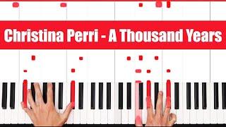 A Thousand Years Christina Perri Piano Tutorial full Song