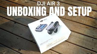 DJI Air 3 Unboxing and Setup - Fly More Combo (DJI RC2)