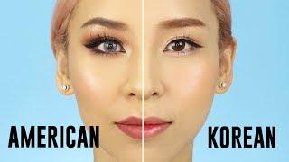 American VS Korean Style Makeup - 2017