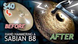 Hand Hammering a Cheap Sabian Ride Cymbal