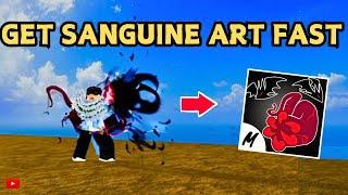 How To Get Sanguine Art EASILY In Blox Fruits