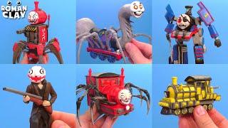 All Thomas and Choo Choo Charles with Clay  Scary Tank Engine Trains | Roman Clay