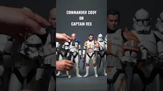 Hot Toys Commander Cody or Captain Rex? #hottoys #toys #starwars #clonewars #comparison #shorts