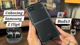 Unboxing Samsung Z Flip6 - Black aesthetic unboxing