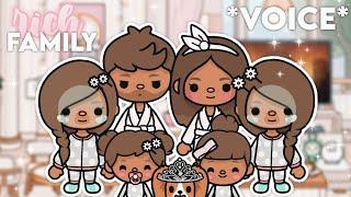 Aesthetic RICH Family MORNING ROUTINE! || *With Voices* || Toca Life World Family Roleplay