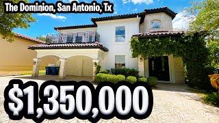 Beautiful Mediterranean Style Home in Dominion in San Antonio, Tx I 5 Bed I 5 Baths I 6297 Sqft