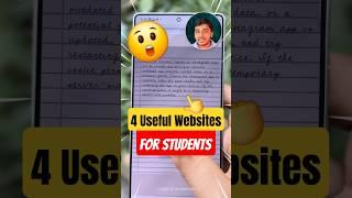 4 Useful Websites सभी Students अपने Phone पर try करें! 