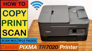 How To Copy, Print, Scan With Canon TR7020, TR7021 Printer ?