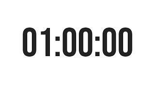 1 HOUR TIMER - COUNTDOWN TIMER (MINIMAL) - With Alarm