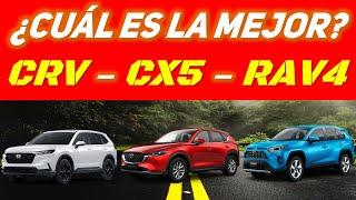 Honda CR-V vs Mazda CX-5 vs Toyota RAV4 ¿CUÁL ES LA MEJOR?