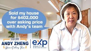Maria Sold Her Home for $402,000 over Asking Price with Andy Zheng's Home Selling Team