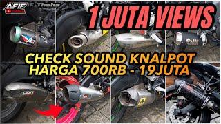 CHECK SOUND 8 MACAM KNALPOT ZX25R‼️ HARGA 700RB SAMPAI 19JT MANA YANG TERBAIK #zx25r #knalpotzx25r