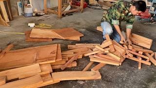 Truong Carpenter // Design Luxury Dining Table And Chair Set For Dining Room From Natural Red Oak