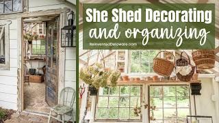 Garden She Shed Decorating and Organizing Ideas ~ Potting Shed ~ DIY Greenhouse