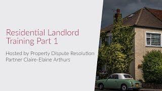 Residential Landlord Training Webinar - Episode One