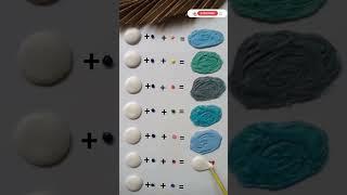 Mixing Blue with..../Colour mixing#satisfying#color #colours