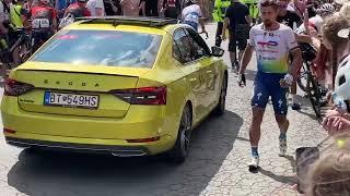 Cycling crash Peter Sagan #petersagan at Slovak and Czech champs in Tlmace, Slovakia 2023