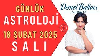 Bugün 18 Şubat 2025 Salı, Günlük Burç Yorumu. Astrolog Demet Baltacı ile astroloji burçlar haber