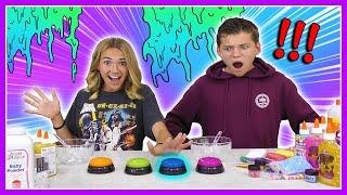 Don't Push the Wrong Button Slime Challenge | Kayla Davis