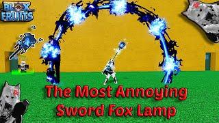 The Most Annoying Sword Fox Lamp Combo With Portal + God Human | Blox Fruits Bounty Hunting 30M