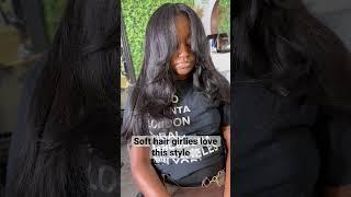 #miamihairstylist #hairextensions #hair #curtainbangtutorial