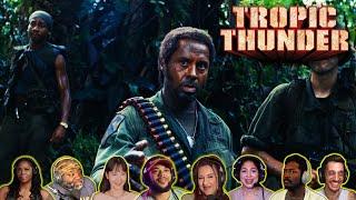 Reactors Reacting to "WHAT DO YOU MEAN YOU PEOPLE!" | Tropic Thunder (2008)