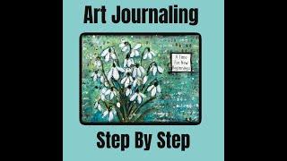 Mixed Media Art Journal Tutorial #napkinart #artjournal #mixedmedia