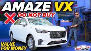 Top Features in 2nd Base - Honda Amaze VX Variant Explained  Value for Money | Best in Rs 10 Lakh 