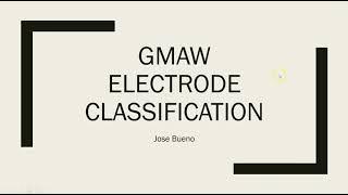 GMAW Electrode Classifications