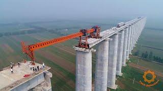 Amazing achievements of China. Fenhe Menghua Railway Bridge