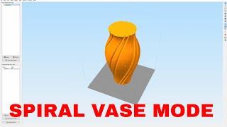 ▼ 3D Printing in spiral VASE mode