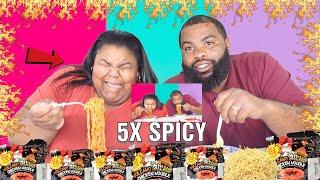 5X SPICY VOLCANO NOODLE CHALLENGE!