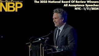 The 2023 National Board Of Review (NBR) Winners' Acceptance Speeches