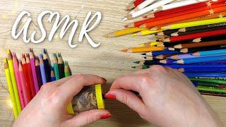 Colored Pencil Sharpening ASMR | No Talking