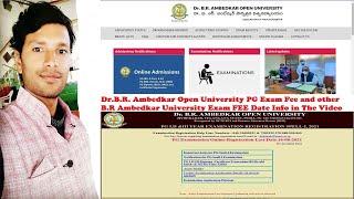 BRAOU | AMBEDKAR OPEN UNIVERSITY PG EXAMINATION ONLINE REGISTRATION FEE STARTED NOW | ByVenkatesh