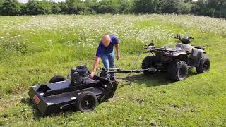 Swisher Rough Cut Pull-Behind Mower  344cc Briggs & Stratton Powerbuilt Engine 44in. Deck Model# RC1