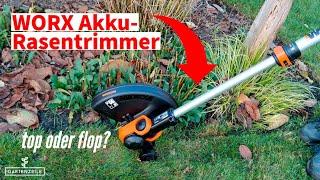 WORX Akku-Rasentrimmer WG163E im Praxistest