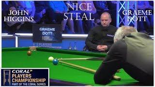 NICE STEAL! John Higgins vs Graeme Dott Coral Players Championship 2020