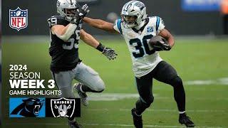 Carolina Panthers vs. Las Vegas Raiders Game Highlights | NFL 2024 Season Week 3