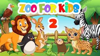 Animals At The Zoo - 2 | Learning About Zoo Animals | Vocabulary video for kids