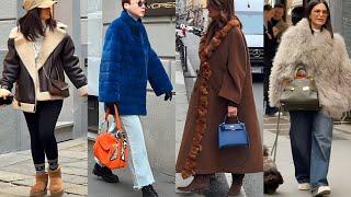 EUROPEAN STREET TRENDS INSPIRATION 2025 | ITALIAN EXCLUSIVE FASHION || CHIC WINTER OUTERWEAR