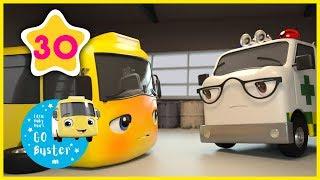 Buster is Sick | Buster the Bus | Little Baby Bus | Nursery Rhymes |  ABCs and 123s