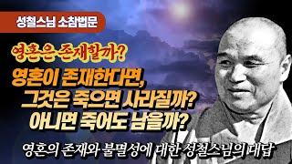 영혼은 불멸인가? 어떻게 증명할 수 있나? [성철스님 소참법문]