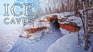 Apostle Islands ICE CAVES  Bayfield Peninsula, Wisconsin