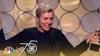 Frances McDormand Wins Best Actress in a Drama at the 2018 Golden Globes