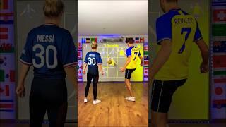 Messi vs Ronaldo ️ #patrickbfree #tictactoe #goat #shorts #viral @aguskafree