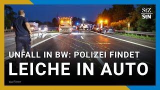 BW: Polizei findet Leiche und schwerverletzten Fahrer in Unfallauto auf der A81