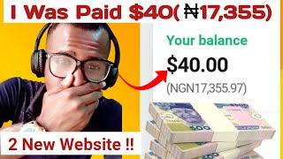 New website that paid me $40 within 24 hours without investment / how to make money online